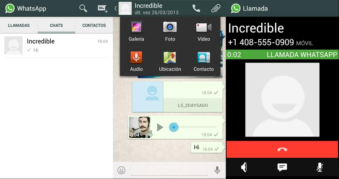 Llamadas de WhatsApp