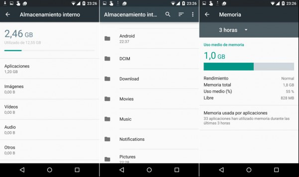 android m memoria