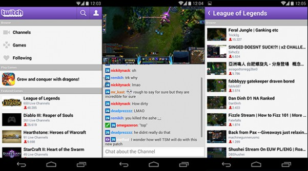 Twitch-Android-screenshots