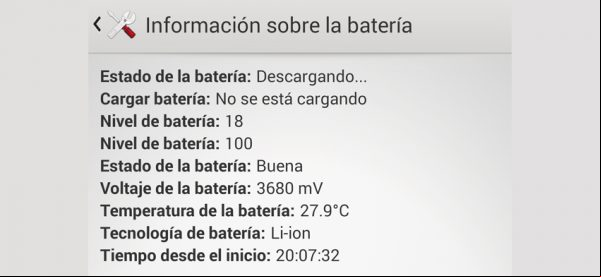informacion bateria