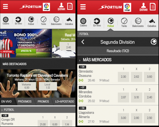 Apps para hacer apuestas deportivas desde tu móvil Android