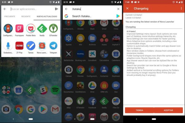 Nova Launcher se actualiza con la beta 6.0: Añade nuevos ajustes