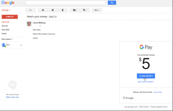 Cómo enviar o recibir dinero usando Gmail en tu teléfono Android