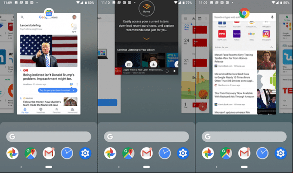 Cómo navegar en el pastel de Android usando gestos