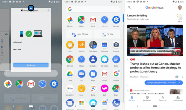 Cómo navegar en el pastel de Android usando gestos