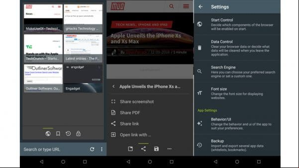 Los 7 mejores navegadores livianos para Android antiguos