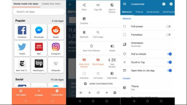 Los 7 mejores navegadores livianos de Android