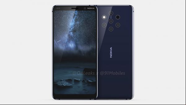 Teléfono Nokia 9 trae 5 cámaras en su espalda ¡Filtrado!