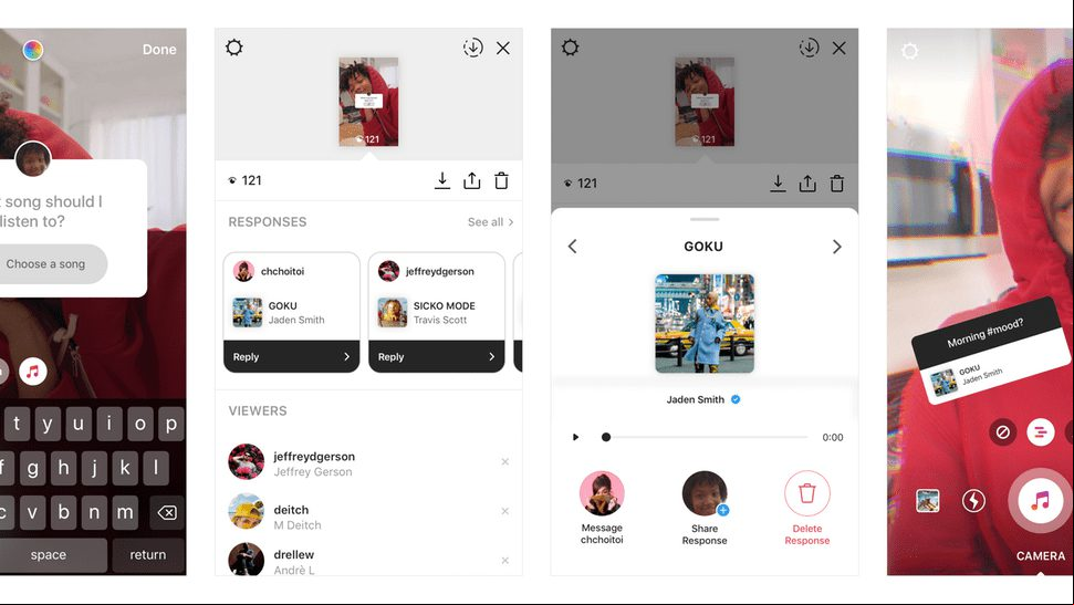 Instagram Stories estrena 3 funciones: Stickers musicales, más Q&A y contadores