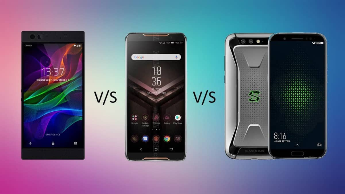 Asus ROG Phone vs Razer Phone 2 vs Xiaomi Black Shark: ¿Cuál es el mejor para jugar?