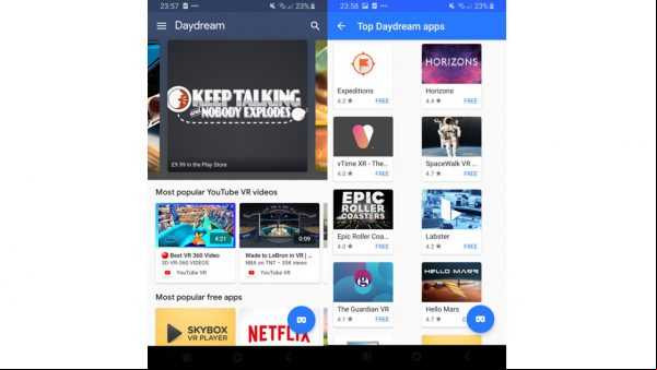 Las 10 mejores aplicaciones de realidad virtual para Android