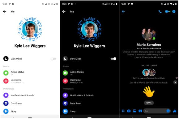 Aquí el nuevo modo oscuro de Facebook Messenger ¡OFICIAL!