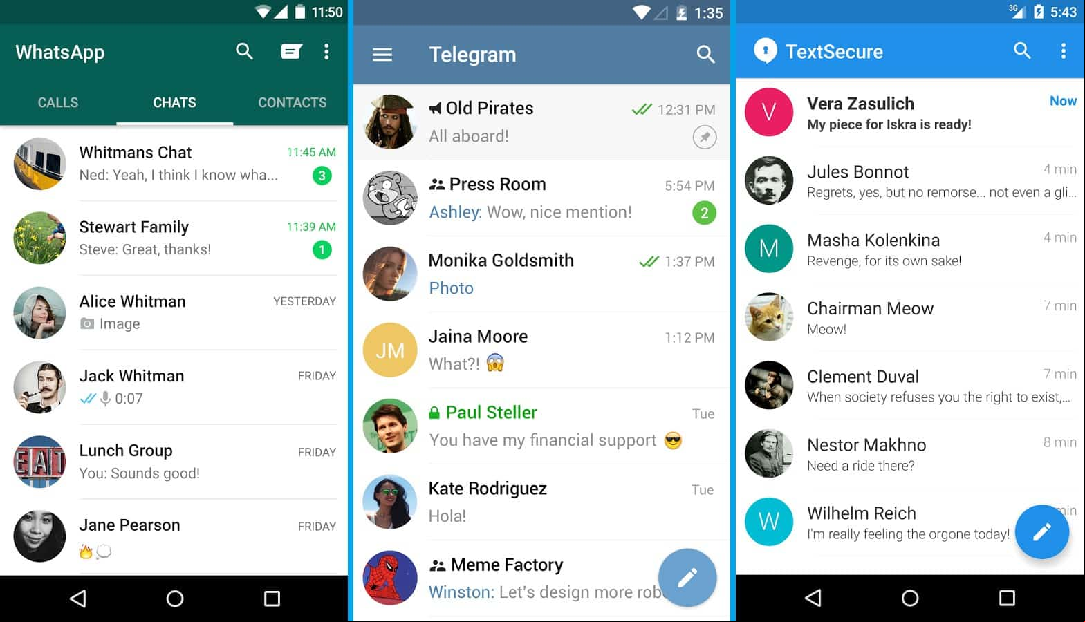 WhatsApp vs Telegram vs Signal: ¿cuál chat elegir?