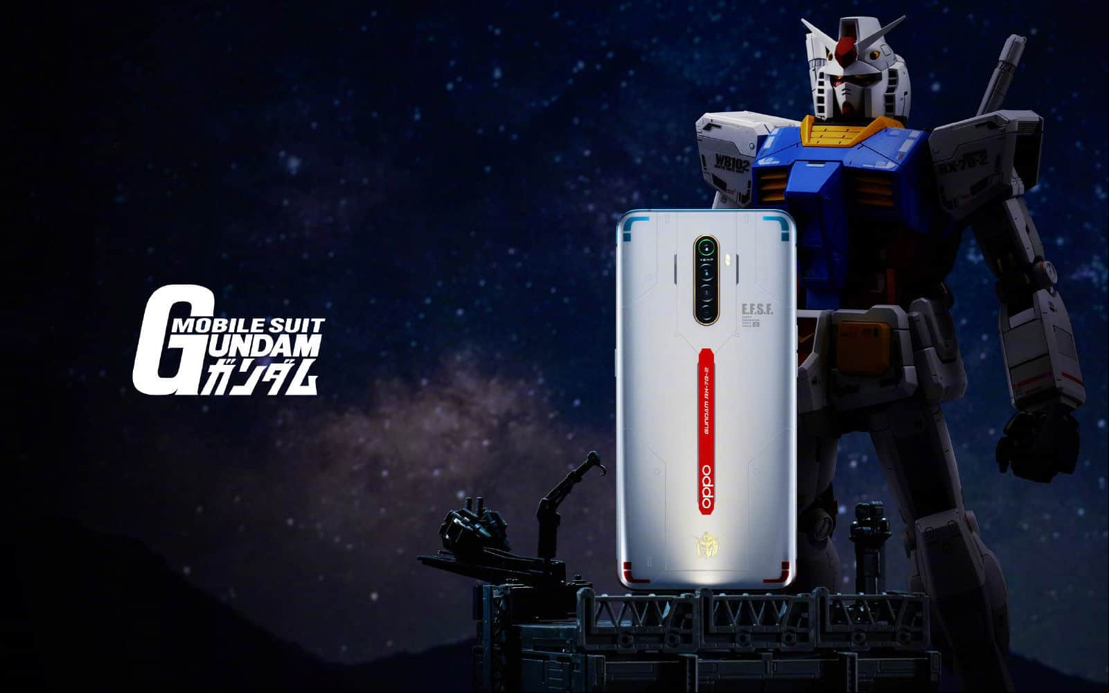 Oppo hizo una edición Gundam de su teléfono Reno Ace de carga rápida