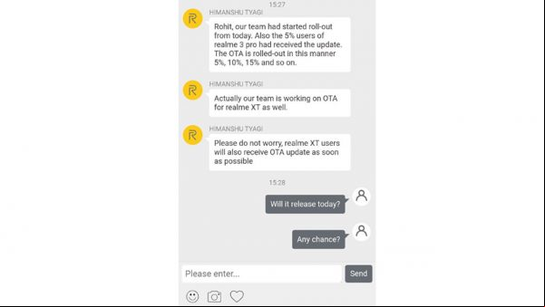 Actualización de Realme XT para Android 10 ya es estable