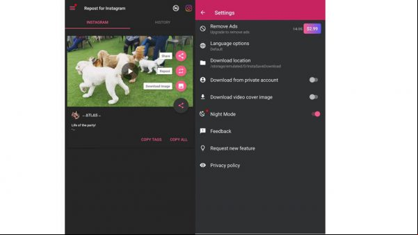 Las 3 mejores aplicaciones de Instagram Repost para Android
