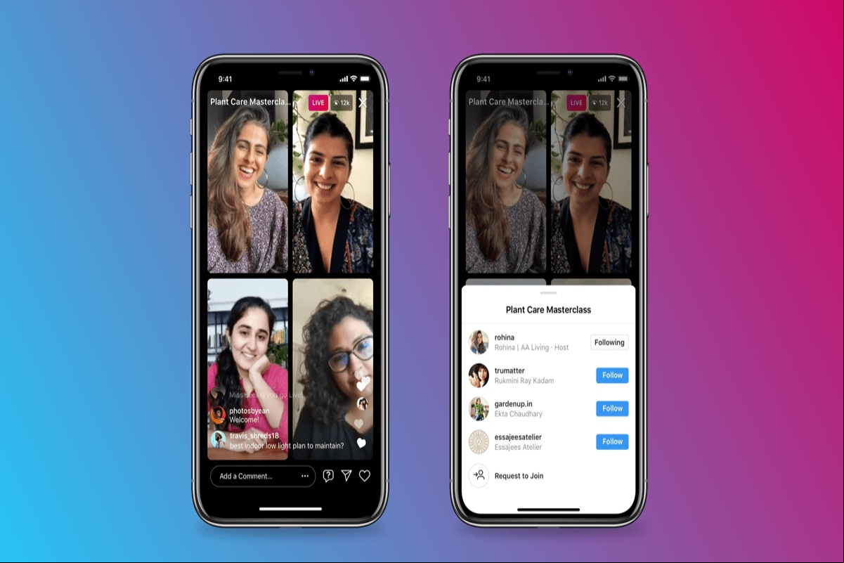 Instagram lanza función Live Rooms para transmitir con hasta tres personas al azar. Aplicaciones Android