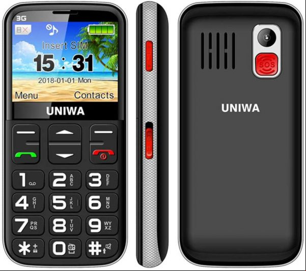 El teléfono desbloqueado UNIWA es sin duda uno de los mejores móviles para personas mayores. Aplicaciones Android.