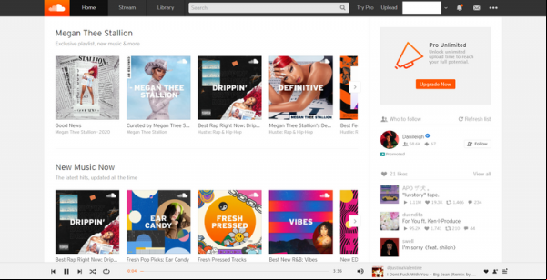 Conoce todas las funciones que ofrece SoundCloud Pro Unlimited. Aplicaciones Android