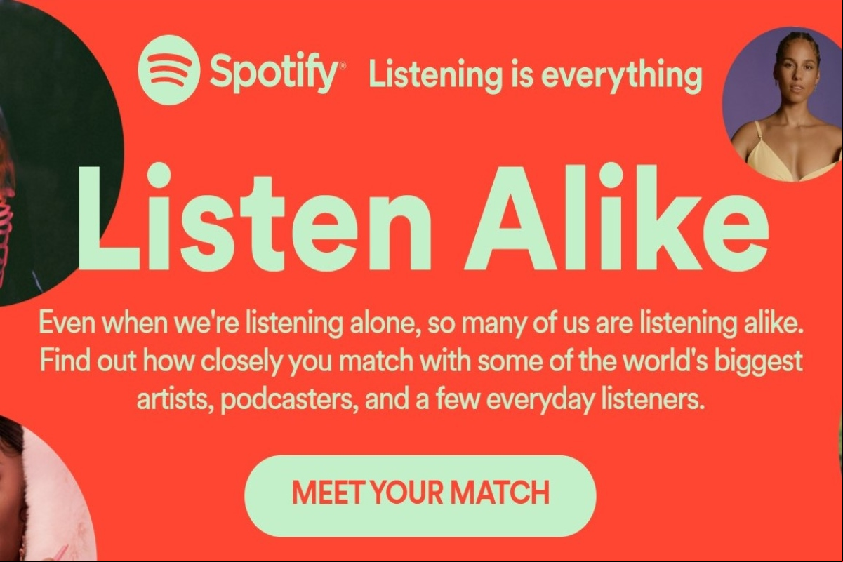 Nueva función de Spotify compara tu gusto musical con celebridades