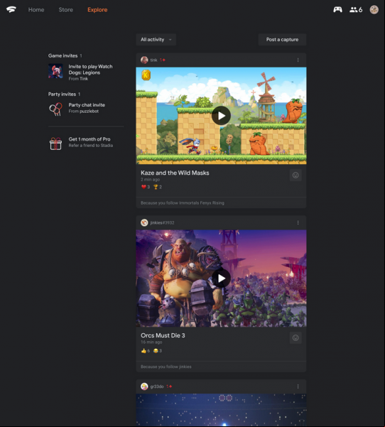 Stadia compatibilidad navegador Android