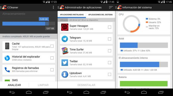 aplicaciones limpiar smartphone