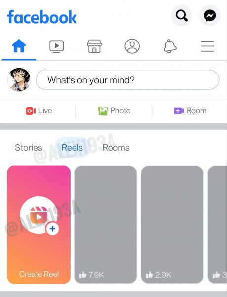 Facebook Reels Rooms historias